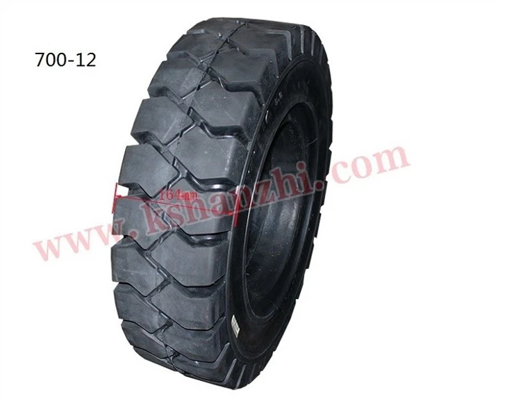 Forklift Parts 6.00-9, 7.00-12, 8.25-15 Rubber Solid Tire